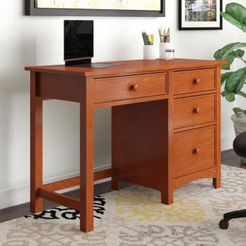 Meja Kerja Kantor Minimalis Halvorson Solid Wood