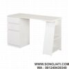 Meja Kerja Kayu Carl 3 Drawer