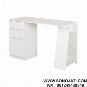 Meja Kerja Kayu Carl 3 Drawer