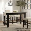 Meja Makan Kayu Jati Homan Counter