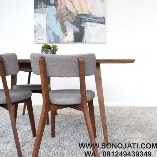 Meja Makan Kayu Solid Lewin Meja Makan Kayu Solid Lewin