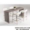 Meja Makan Unik Gray Elm Belafonte