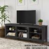 Meja TV Kayu Jati Black Dunsmuir