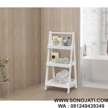 Rak Kamar Mandi Dari Kayu Solid Branxton