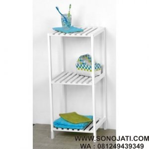 Rak Kamar Mandi Minimalis Putih Miami