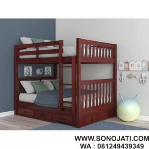Tempat Tidur Susun Minimalis Trumble Full atas