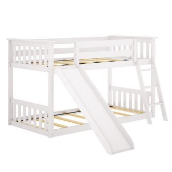 Tempat Tidur Susun dari Kayu Jeniffer over Twin Bed