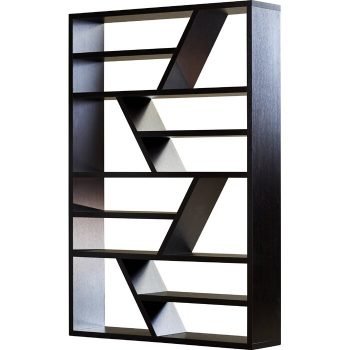 Lemari Buku Kayu Geometrik Swarey