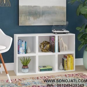 Rak Buku Dehart Cube