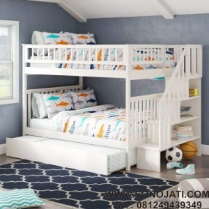 Tempat Tidur Tingkat Anak Shyann Staircase
