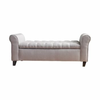 Bangku Santai Penyimpanan Claxton Upholstered Flip top