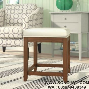 Kursi Meja Rias Natural Manette Vanity Stool
