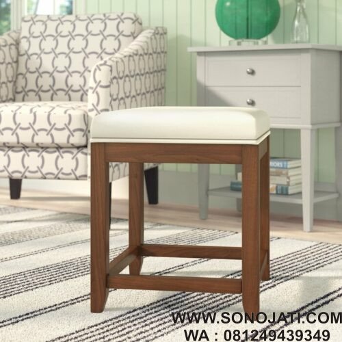 Kursi Meja Rias Natural Manette Vanity Stool