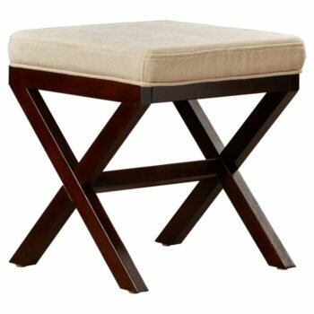 Kursi Rias Natural Milford Wood Vanity Stool