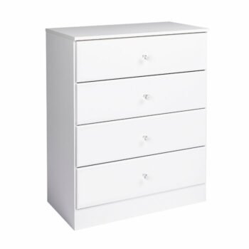 Lemari Baju Anak Minimalis Putih Doyle 4 Drawer