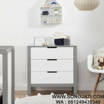 Lemari Baju Bayi Colby 3 Drawer