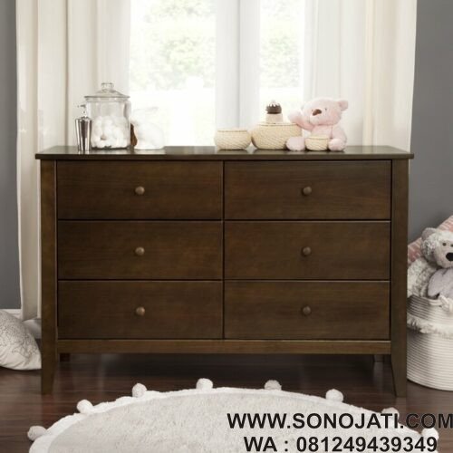 Lemari Baju Bayi Morgan 6 Drawer