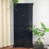 Lemari Dapur Minimalis Hitam Loyola