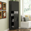 Lemari Dapur Minimalis Natural Door Corner Storage