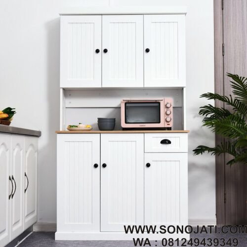 Lemari Dapur Modern Putih Robicheaux