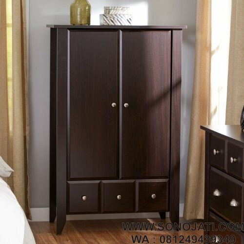 Lemari Kayu Minimalis Jati Olney Armoire