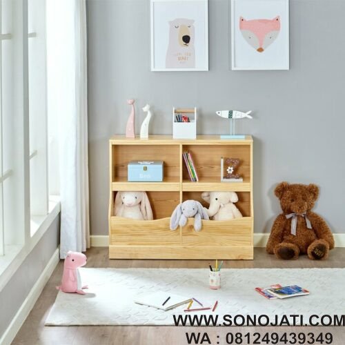 Lemari Mainan Anak Minimalis Antony Toy