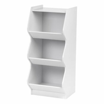 Lemari Mainan Anak Putih Tangga Toy Organizer