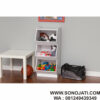 Lemari Mainan Anak Putih Tangga Toy Organizer