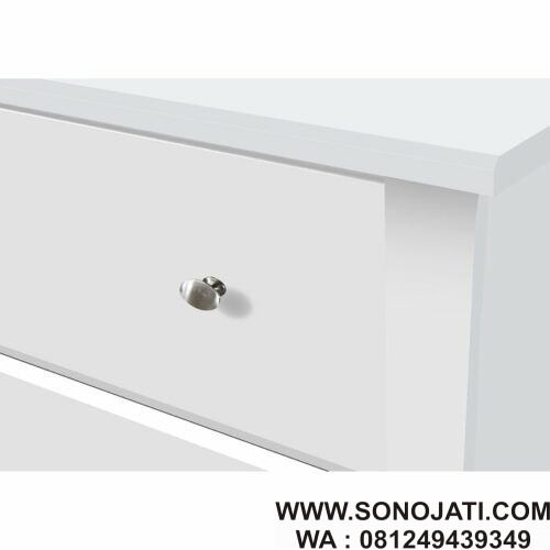 Lemari Pakaian Bayi Putih Crescent 4 Drawer Lemari Pakaian Bayi Putih Crescent 4 Drawer