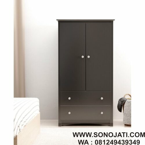 Lemari Pakaian Minimalis Duco Hitam Legrand Armoire