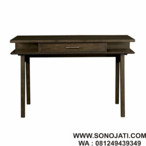 Meja Belajar Natural Bram Solid Wood
