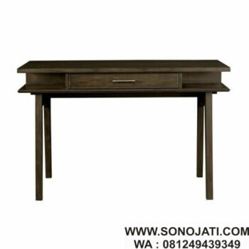 Meja Belajar Natural Bram Solid Wood