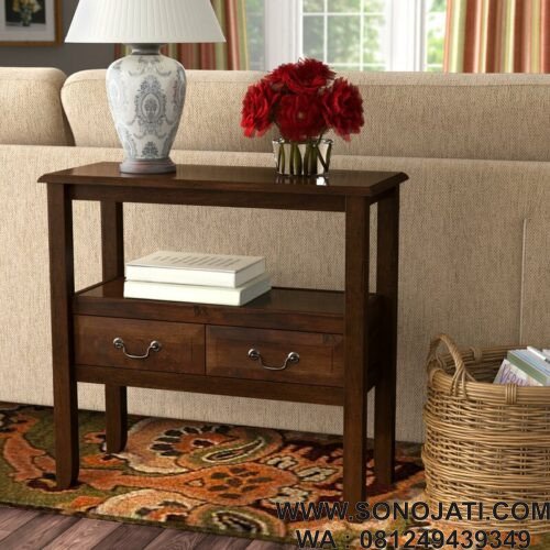Meja Console Jati Natural Bockman