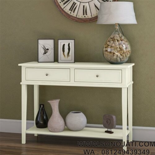 Meja Console Jati Putih Dmitry