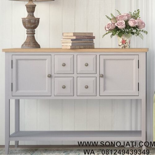Meja Konsol Modern Putih Sadie