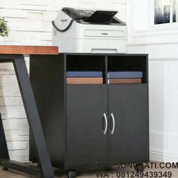 Meja Printer Minimalis Stand Printer Mobile