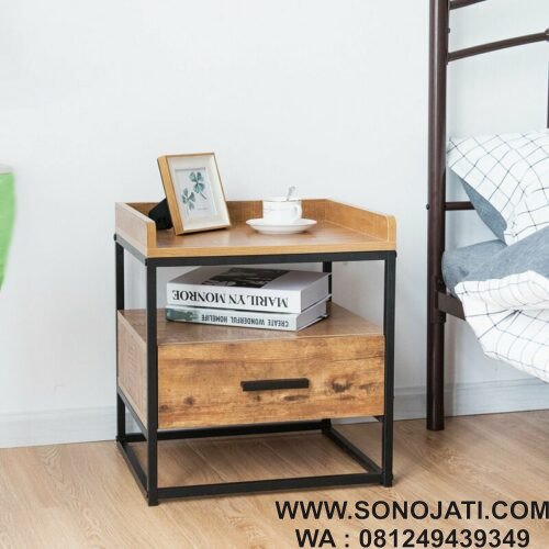Nakas Minimalis Besi Pennie 1 Drawer