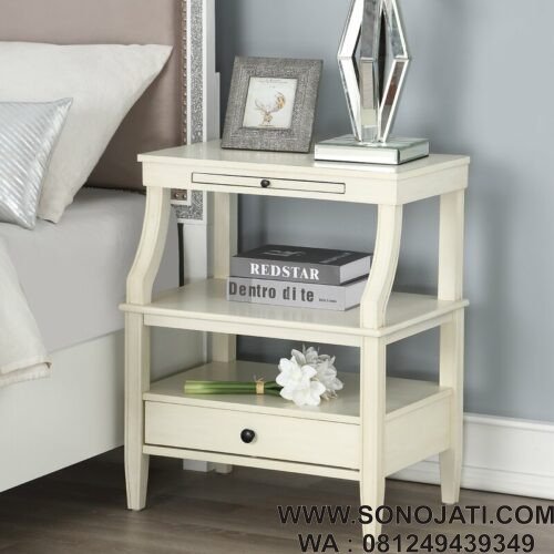 Nakas Putih Modern Legaspi 1 Drawer