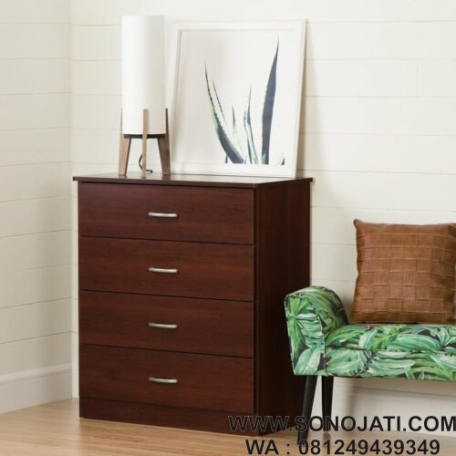 Rak Baju Bayi Natural Libra 4 Drawer