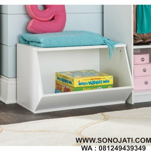 Rak Mainan Anak Minimalis KidSpace Stackable Angled