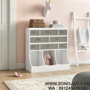 Rak Mainan Anak Putih Heide Storage Toy