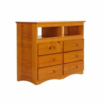 Rak Pakaian Bayi Jati Natural Patti 6 Drawer