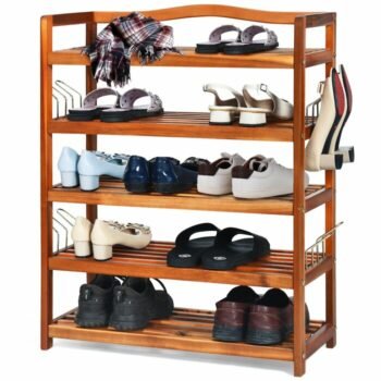Rak Sepatu Kayu Minimalis Freestanding Heavy
