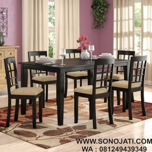 Set Meja Makan Minimalis Alabama Modern