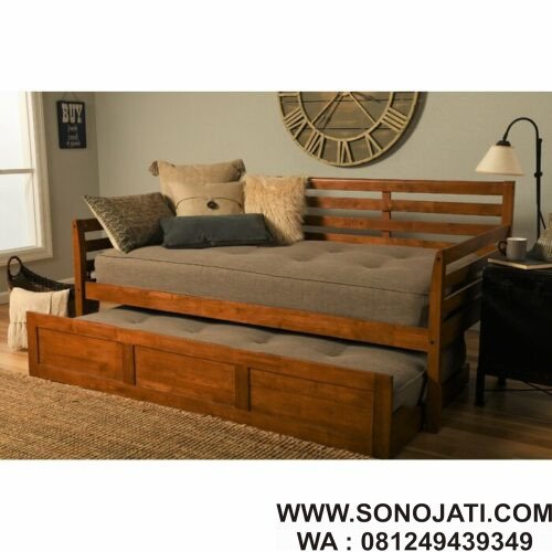 Bale Bale Minimalis Haney Twin Solid Wood