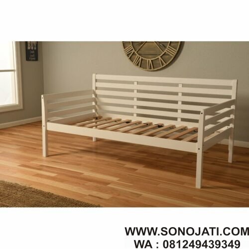 Bale Bale Minimalis Putih Schwenksville Twin Solid
