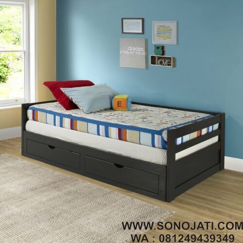 Daybed Kayu Jati Blaisdel Extending