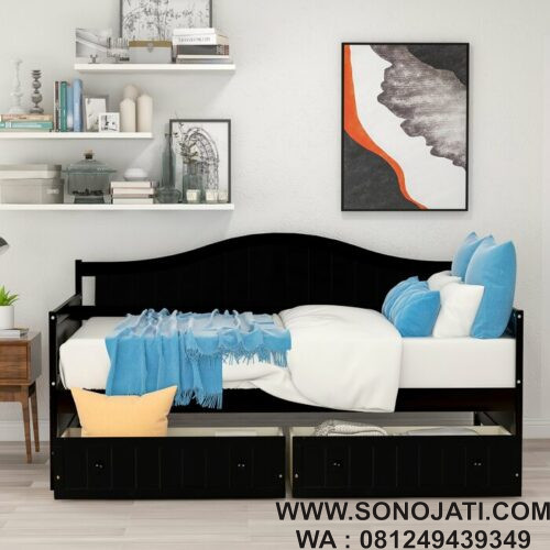 Daybed Minimalis Social Twin Solid