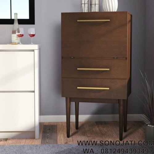 Kabinet Bar Jati Minimalis Gardner