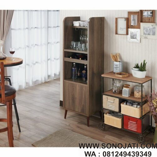 Lemari Bar Jati Sandford Wine Bar Lemari Bar Jati Sandford Wine Bar